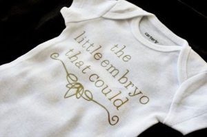 the little embryo that could onesie