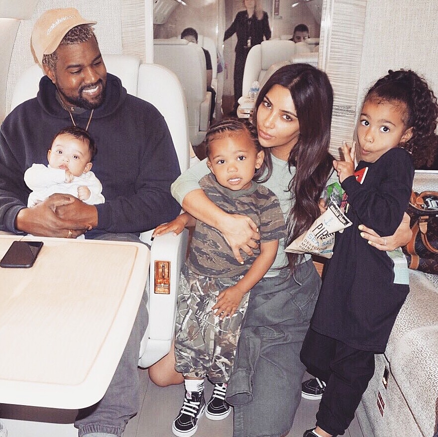 1 – kanye-west-kim-kardashian-chicago-saint-north 7 celebrities who have used surrogates